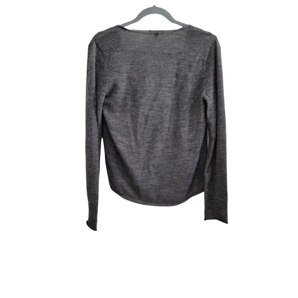 Eileen Fisher drape neck in alpaca and marino wool top/sweater - Picture 4 of 7